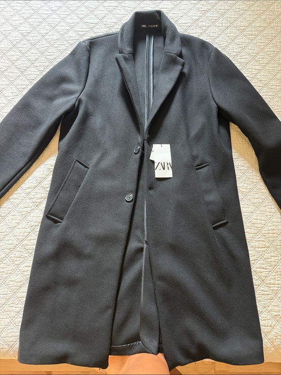 Zara Other - ZARA Black Men's Pea Coat